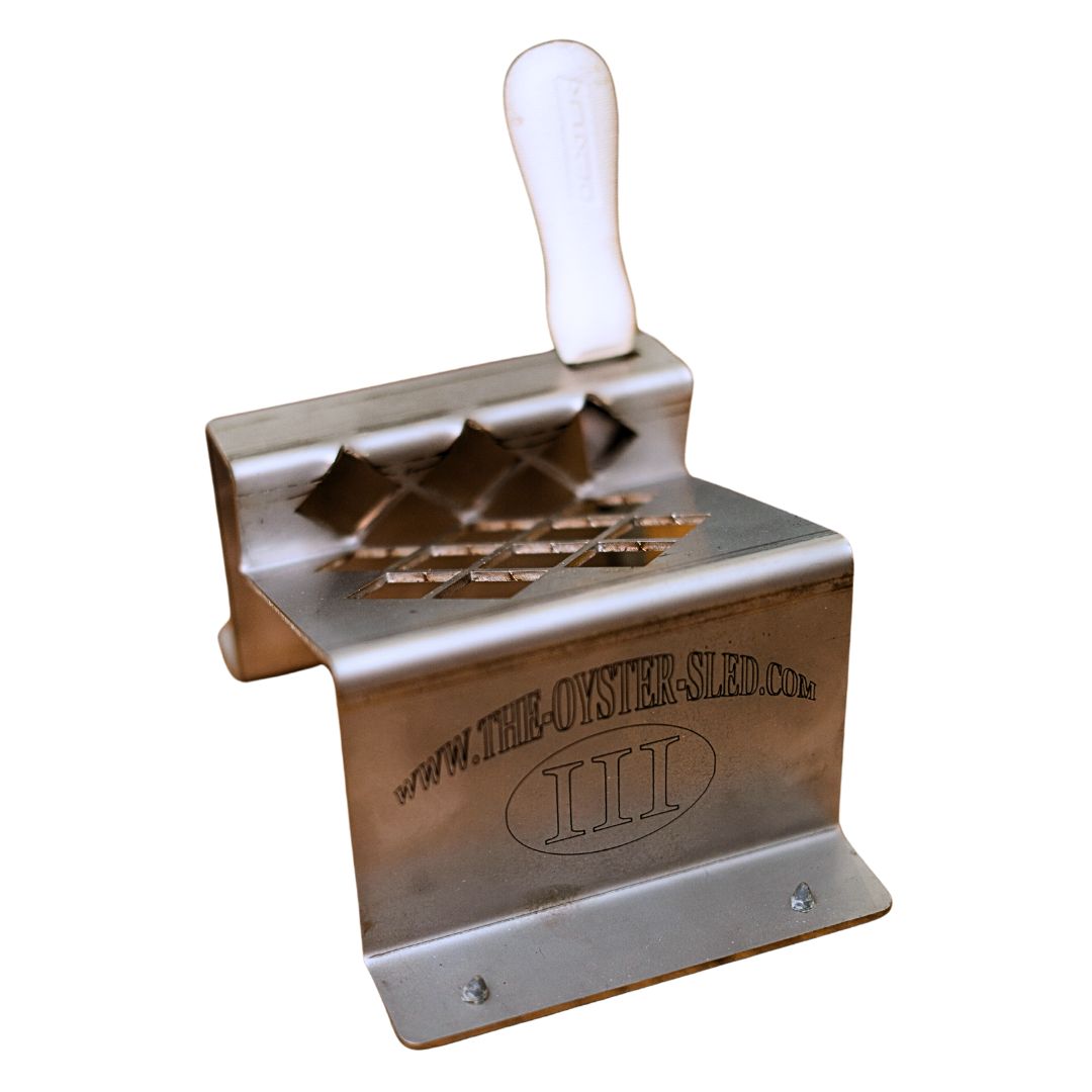 Oyster Sled with Oyster Knife Gift Set